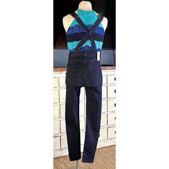 Anthropologie Jenette Crochet Blue Halter Sleeveless Sweater Top NWT New XS - Picture 10 of 11